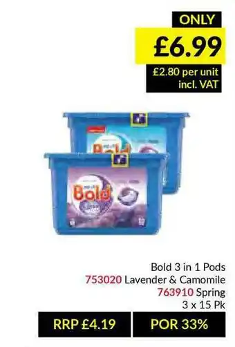 Musgrave MarketPlace Bold 3 In 1 Pods offer