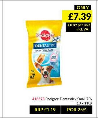 Musgrave MarketPlace Pedigree Dentastick Small offer