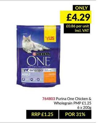 Musgrave MarketPlace Purina One Chicken Wholegrain offer