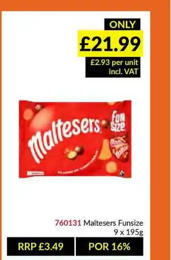 Musgrave MarketPlace Maltesers Funsize offer