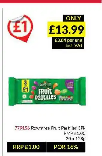 Musgrave MarketPlace Rowntree Fruit Pastilles offer