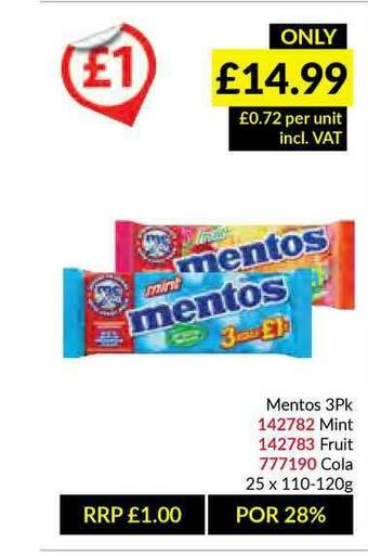 Musgrave MarketPlace Mentos offer