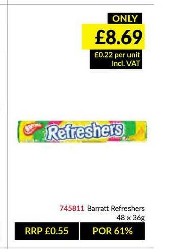 Musgrave MarketPlace Barratt Refreshers offer