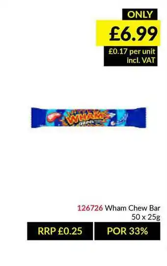 Musgrave MarketPlace Wham Chew Bar offer