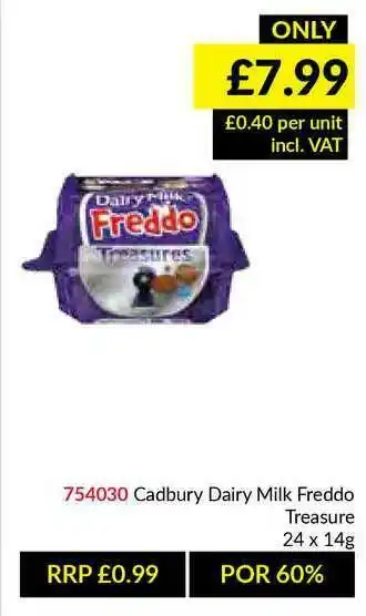 Musgrave MarketPlace Cadbury Dairy Milk Freddo Treasure offer