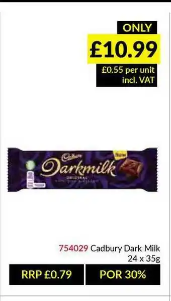 Musgrave MarketPlace Cadbury Dark Milk offer