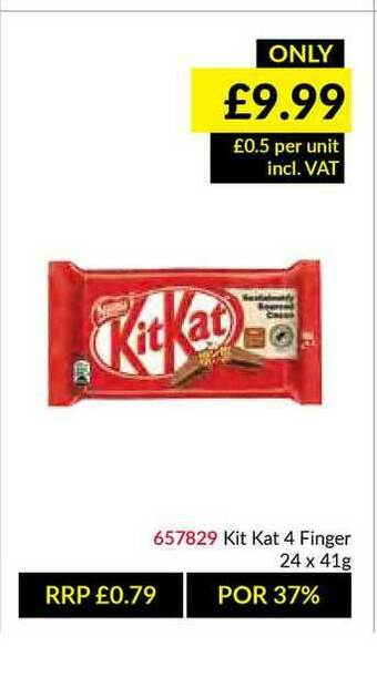 Musgrave MarketPlace Kit Kat 4 Finger offer