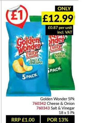 Musgrave MarketPlace Golden Wonder 5pk offer