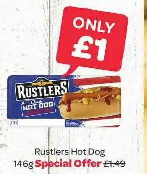 Spar Rustlers Hot Dog offer