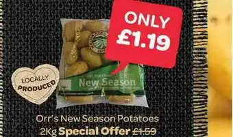 Spar Orr's New Season Potatoes offer
