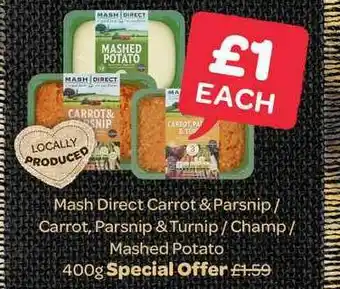 Spar Mash Direct Carrot & Parsnip offer