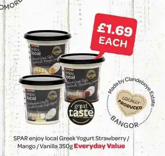 Spar Spar Enjoy Local Greek Yogurt Strawberry offer