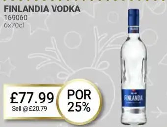 Bestway FINLANDIA VODKA offer