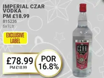 Bestway IMPERIAL CZAR VODKA offer