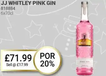 Bestway JJ WHITLEY PINK GIN offer