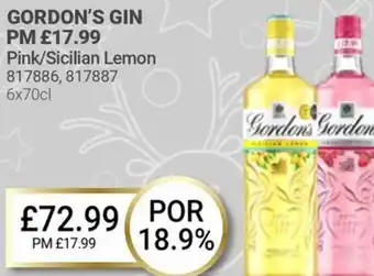 Bestway GORDON'S GIN offer