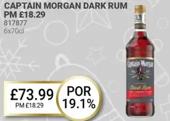 Bestway CAPTAIN MORGAN DARK RUM offer