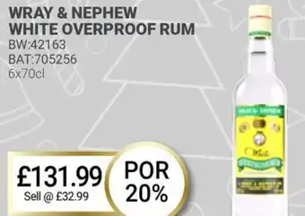 Bestway WRAY & NEPHEW WHITE OVERPROOF RUM offer