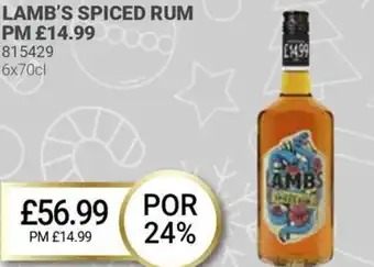 Bestway LAMB'S SPICED RUM offer
