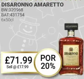 Bestway DISARONNO AMARETTO offer