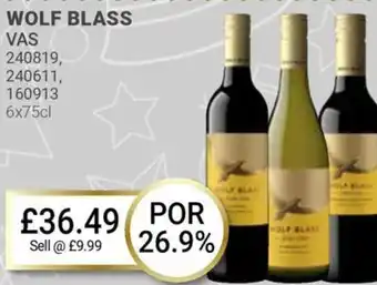 Bestway WOLF BLASS VAS offer