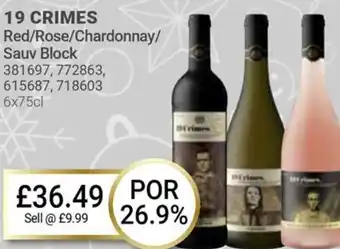 Bestway 19 CRIMES Red/Rose/Chardonnay/ Sauv Block offer