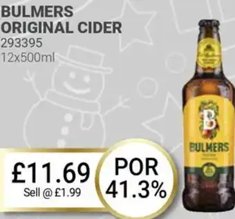 Bestway BULMERS ORIGINAL CIDER offer