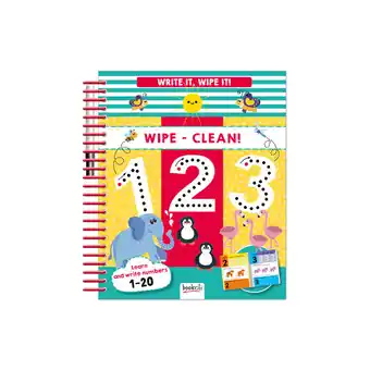 Asda Bookoli write it, wipe it spiral: 123 book offer
