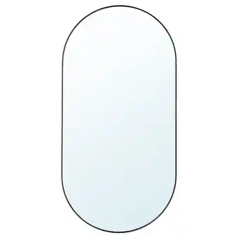 Lindbyn mirror, black, 60x120 cm