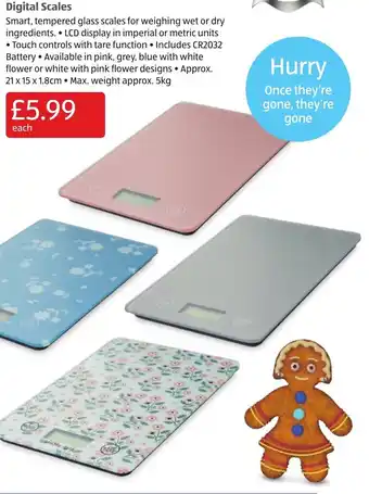 Aldi Digital Scales offer