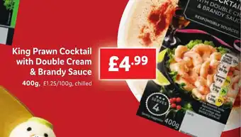 Lidl King Prawn Cocktail with Double Cream & Brandy Sauce offer