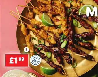 Lidl Partytime Chicken Breast Skewers offer