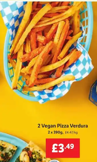 Lidl 2 Vegan Pizza Verdura offer