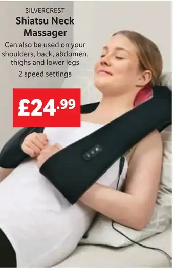 Lidl SILVERCREST Shiatsu Neck Massager offer