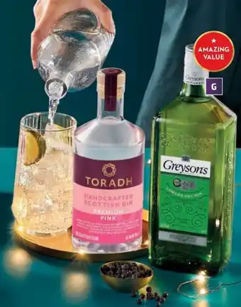 Aldi GREYSON'S LONDON DRY GIN offer