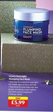 Aldi Lacura Overnight Plumping Face Mask offer