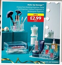 Aldi Make-Up Storage offer