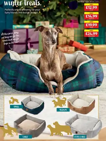 Aldi Pet Bed offer