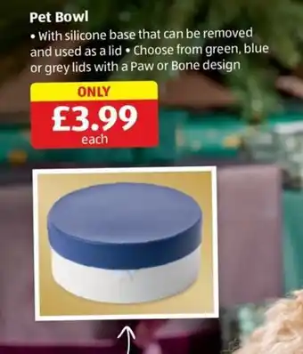 Aldi Pet Bowl offer