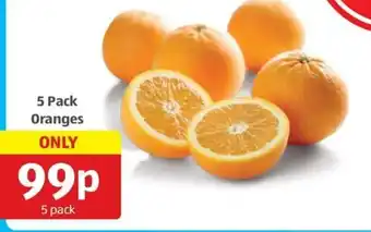 Aldi 5 Pack Oranges offer