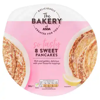 Asda The bakery at asda 8 sweet pancakes offer