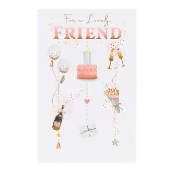 Asda Uk greetings lovely friend birthday card offer