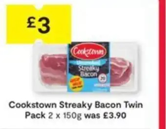 SuperValu Cookstown Streaky Bacon Twin Pack 2 x 150g offer