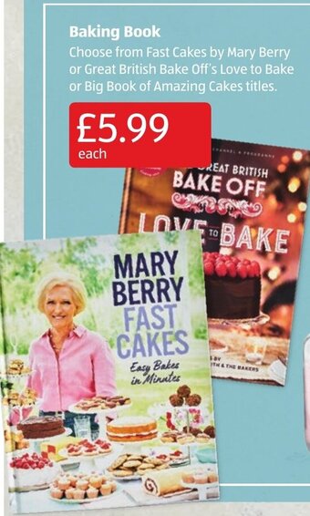 Aldi Baking Book offer