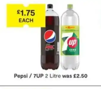 SuperValu Pepsi / 7UP 2 Litre offer