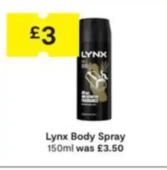 SuperValu Lynx Body Spray 150ml offer