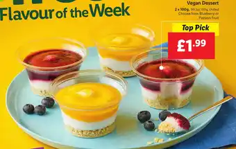 Lidl Vegan Dessert offer