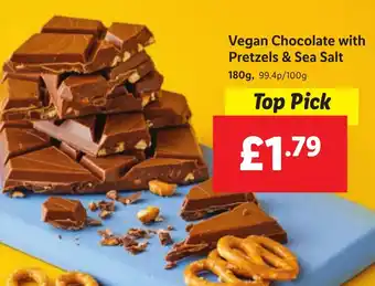 Lidl Vegan Chocolate with Pretzels & Sea Salt offer