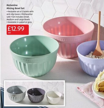 Aldi Melamine Mixing Bowl Set offer
