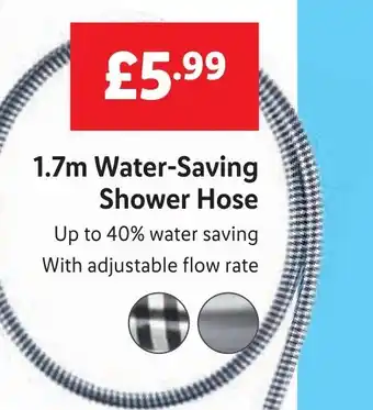 Lidl 1.7m Water-Saving Shower Hose offer